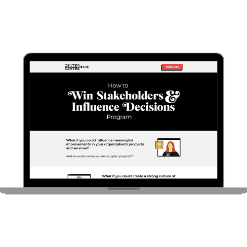 How to Win Stakeholders & Influence Decisions website image